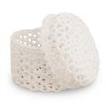SCATOLINA TONDA COTONE RIGIDO BIANCO