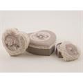SCATOLA CUORE LEGNO FIORI ROSE