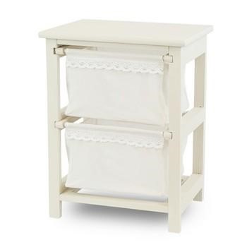 CASSETTIERA DA ASSEMBLARE 2 CASS.BIANCA CM.38X28H49
