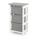 CASSETTIERA DA ASSEMBLARE 3 CASS.BIA/GRI.CM.38X28H68