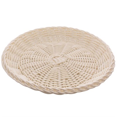 Piatto bianco in pvc Ø23 