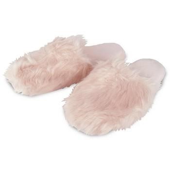 COPPIA CIABATTE PELLICCIA ROSA (39/40)