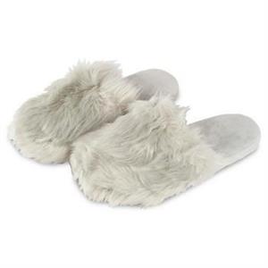 COPPIA CIABATTE PELLICCIA GRI CH (39/40)