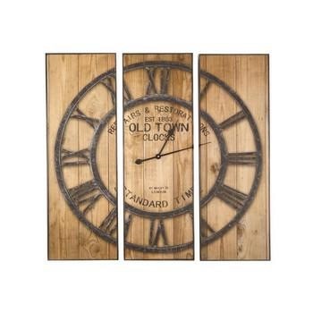  OROLOGIO A MURO 3PANNELLI OLD TOWN