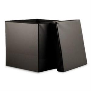 CUBO CHIUDIBILE ECOPELLE NERO