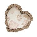CUSCINO CUORE VOLANT MARRONE