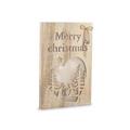 PANNELLO DECORATIVO NATALIZIO MERRY XMAS CON LUCI CM 30X45 SPESSORE 3 CM