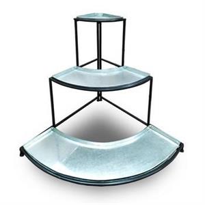 ESPOSITORE X FIORI 3PIA ANGOLO METALLO CM.103X72H96