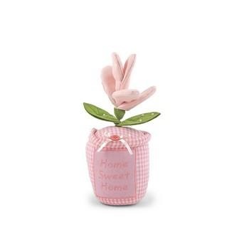 FERMAPORTA FIORE TESSUTO ROSA