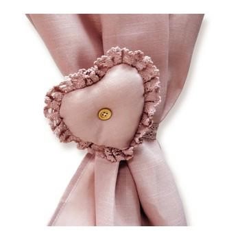 FERMATENDA  CUORE ROSA CM.11X11