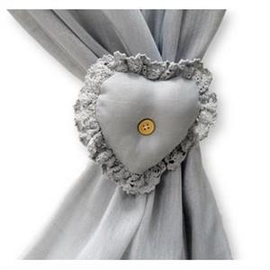 FERMATENDA  CUORE GRIGIO CM.11X11