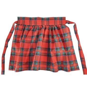GREMBIULE TESS SCOZZESE ROSSO