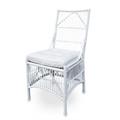 SEDIA BAMBOO BIANCO CON CUSCINO CM.53X62H45/105