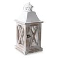 LANTERNA LEGNO WHITE WASH CM.16X16H35