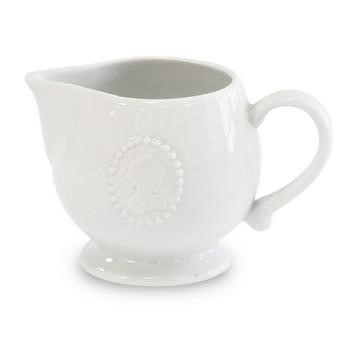LATTIERA PORCELLANA BIANCA CAMMEO CM.12X7H7