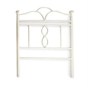 TESTIERA (LETTO SINGOLO) FERRO BIANCA CM.90H120