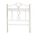 TESTIERA (LETTO SINGOLO) FERRO BIANCA CM.90H120