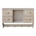 MOBILETTO PENSILE 4 CASSETTI MARRONE cm66x17x43h