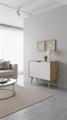 MOBILETTO 2ANTE BIANCHE LEGNO NAT.CM.90X40XH80