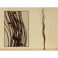 MAZZO MARRONE CON PERLE LEGNO 10pz*MAZ