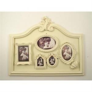 PORTA FOTO D'APP. 5POSTI CREMA BACHECA CM.67X55.5