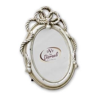 PORTA FOTO OV.GRA CORDA COL.CREMA CM.23X31
