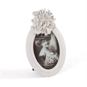 PORTA FOTO OV PIC BIANCO FIORE TOP CM.14.5X23