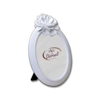 PORTA FOTO OV BIANCO FIORE DALIA