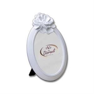 PORTA FOTO OV BIANCO FIORE DALIA