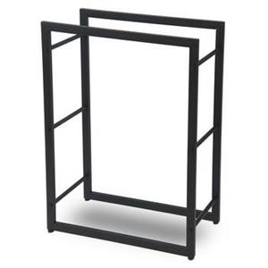 PORTA LEGNO ALTO FERRO NERO CM.60X25H80
