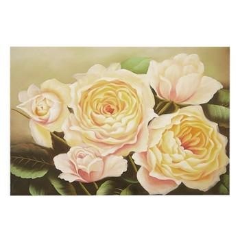 QUADRO TELA ROSE ROSA SFUMATE CM.100X70
