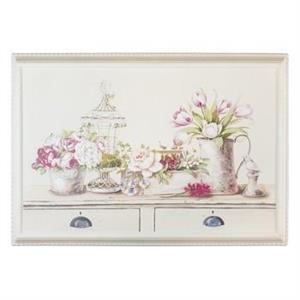 QUADRO FIORI ROSA CM.51X3,5H35,5
