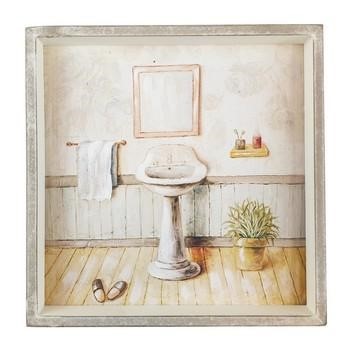 QUADRO BAGNO LAVANDINO CM.32,5X4H32,5