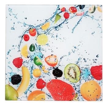 QUADRETTO VETRO 30X30 FRUTTA IN ACQUA