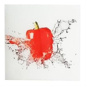 QUADRETTO VETRO 30X30 PEPERONE ROSSO