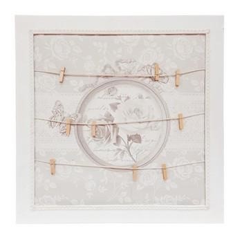 SEGNA APPUNTI LEGNO BIA TESSUTO FIORI CM.47X47