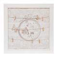 SEGNA APPUNTI LEGNO BIA TESSUTO FIORI CM.47X47
