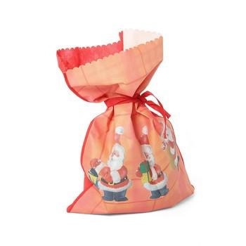 SACCHETTO TESSUTO BABBO NATALE GRANDE CM.46X66