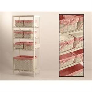 SCAFF.4P 7CESTINI LEGNO BIA.FOD ROSA