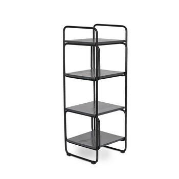 SCAFFALATURA 4P FERRO NERO CM.32X34H92