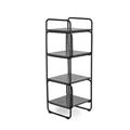 SCAFFALATURA 4P FERRO NERO CM.32X34H92
