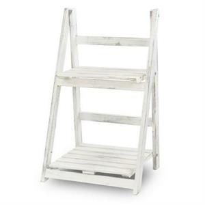 SCAFFALINO IN LEGNO 2 PIANI CM.41X31H66