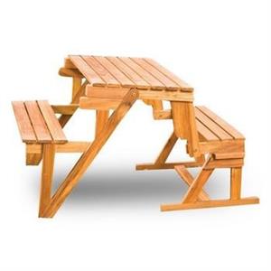 PANCHE-TAVOLO K/D TECK OLIATO BIMBO CM.90X80XH63