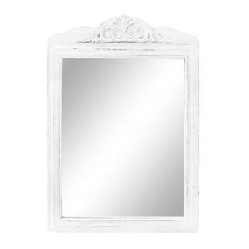 SPECCHIO RETT LEGNO BIANCO CM.41X2H60