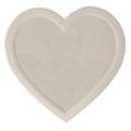 SPECCHIO CUORE LEGNO BIANCO
