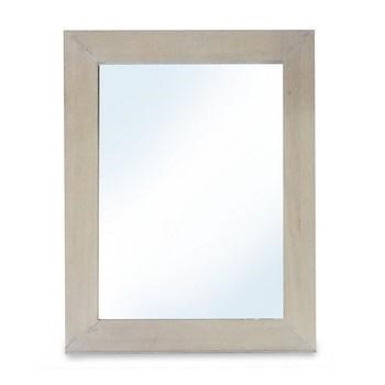 SPECCHIO RETTANGOLARE COLORE NATURALE LEGNO CM 60X80