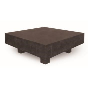TAVOLO LEGNO SCURO INTRECCIATO BASSO