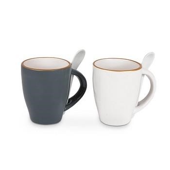 MUG CON CUCCHIAINO 2ASS. DIAM. CM 11/8H10