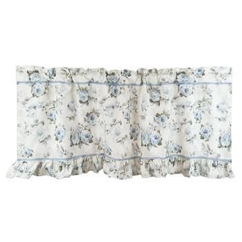 TENDA MANTOVANA ROSE AZZURRE