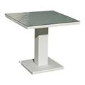 TAV QUA.GAMBA CENTRALE ALL.&PVC BIANCO CM 80X80H72 